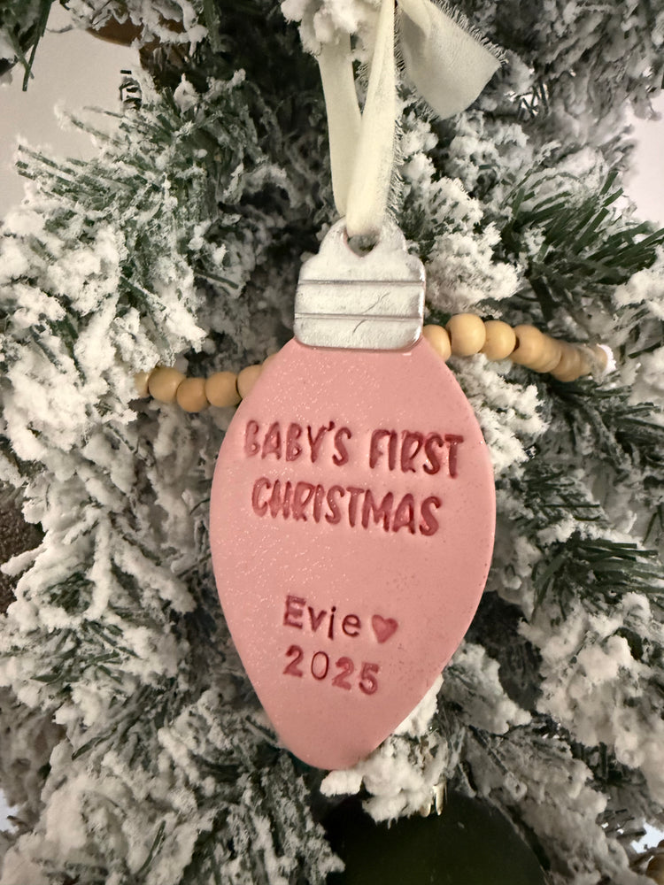 Baby’s First Christmas Ornament - Bulb