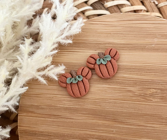 Pumpkin Mouse Earrings