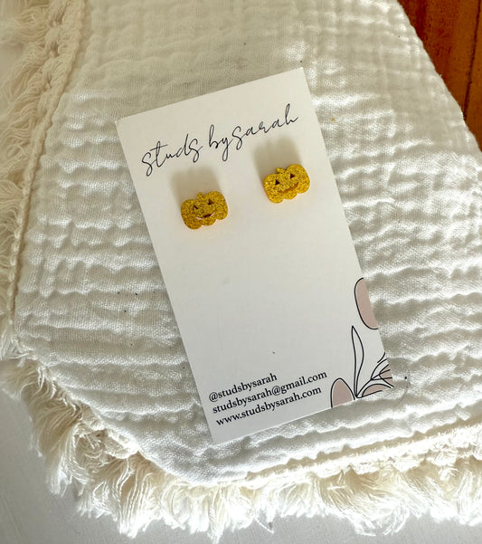 Golden Acrylic Jack-O-Lanterns