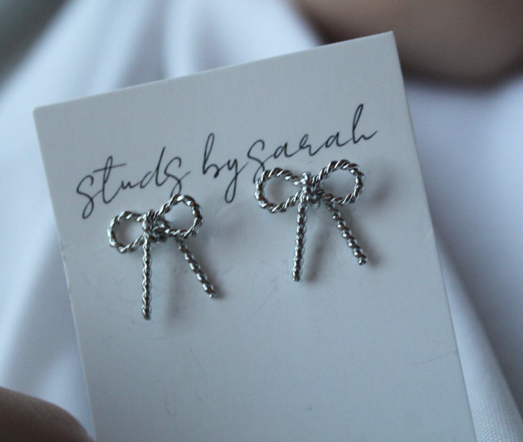 Knotted Bow Studs