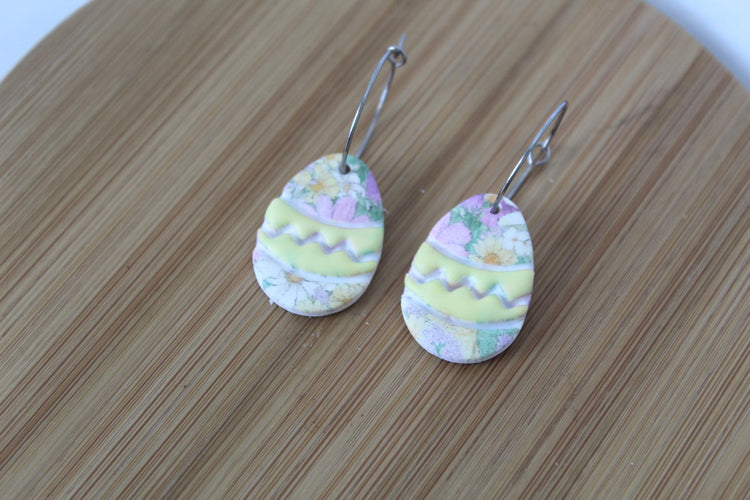 Floral Print Eggs