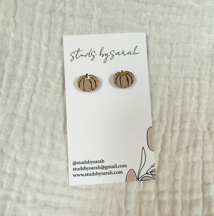 Mini Pumpkin Studs