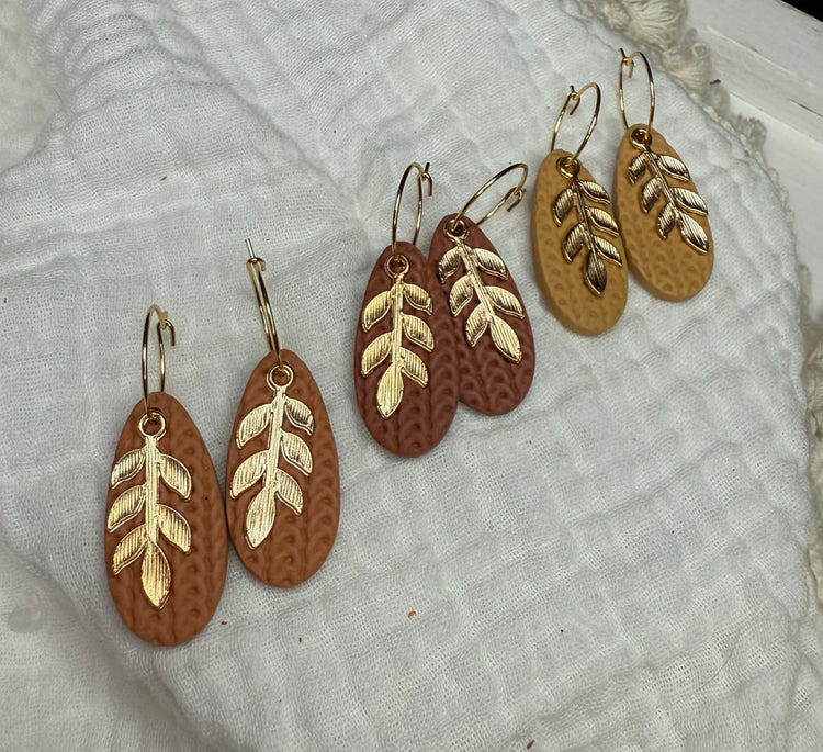 Knitted Angela Hoops