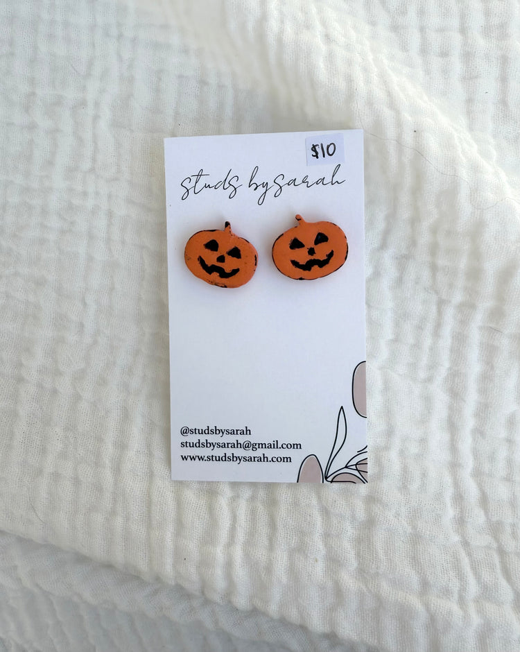 Clay Jack-O-Lanterns