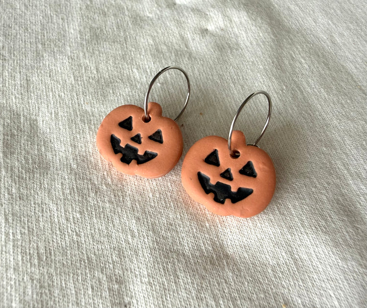 Clay Jack-O-Lanterns