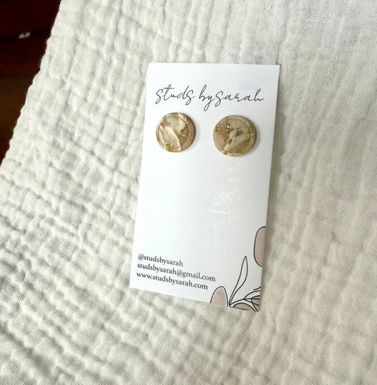 Clay Marble Studs