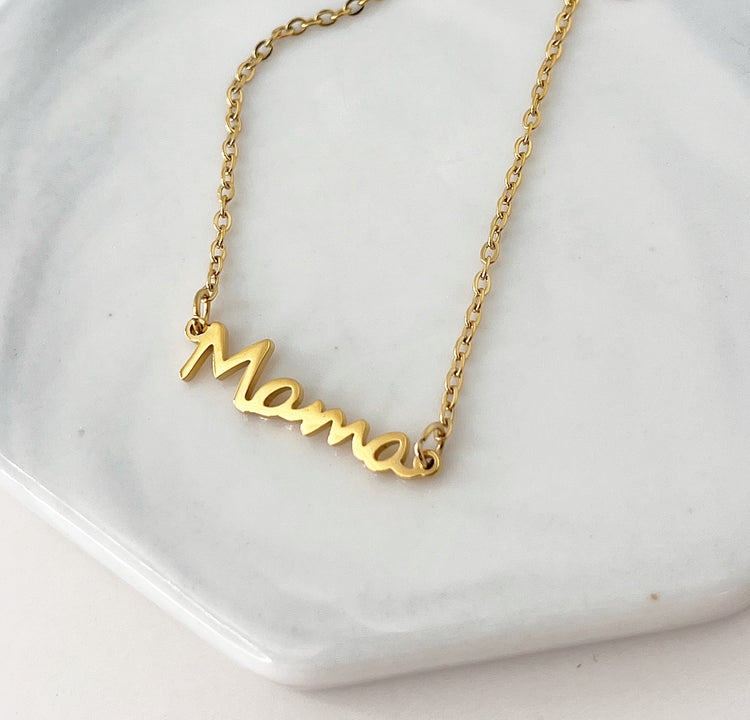 Mama Cursive Bracelet