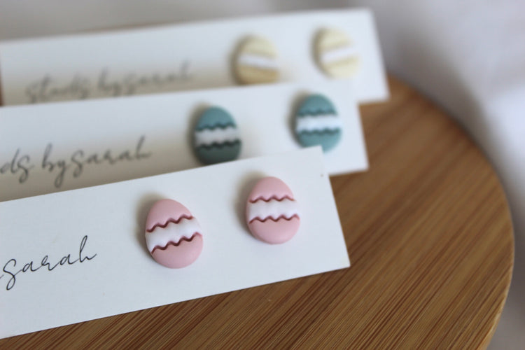 Clay Mini Egg Studs