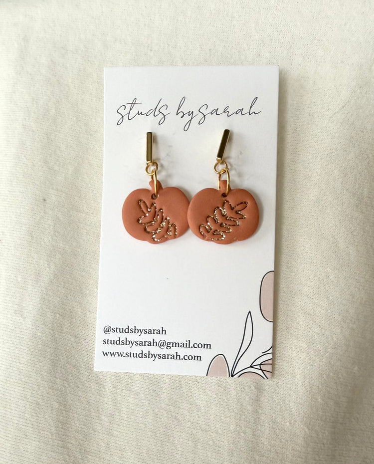 Fern Embossed Pumpkin