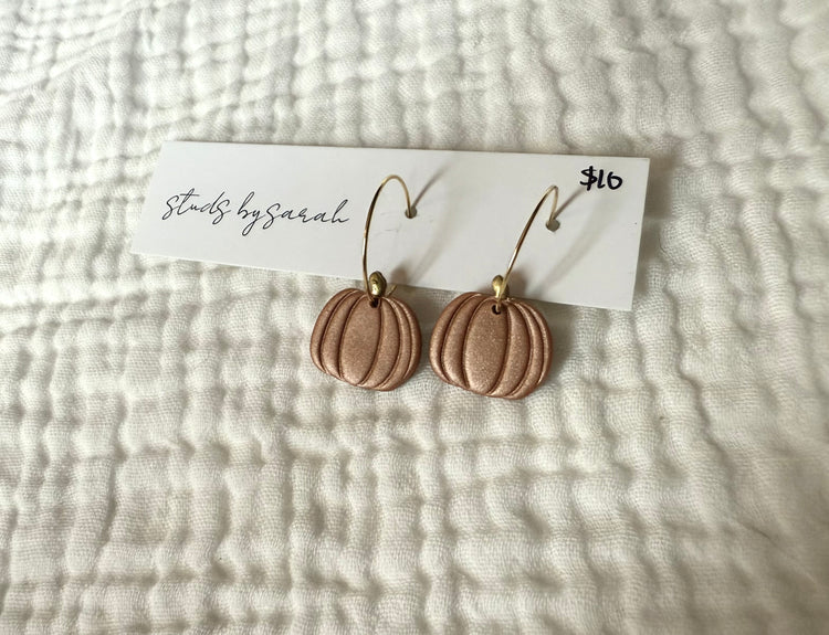 Clay Pumpkin Hoops (multiple styles)
