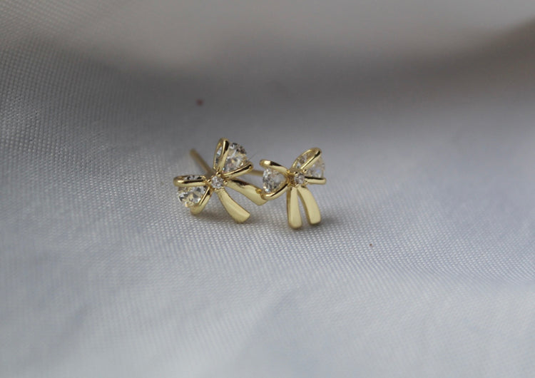 Dainty Bow Studs