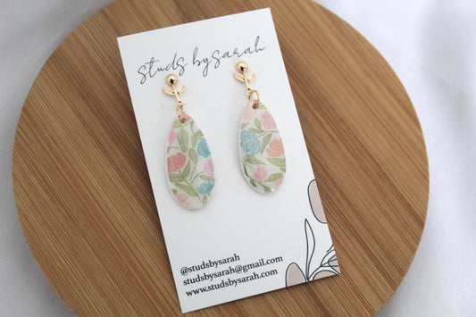 Spring Floral Dangles