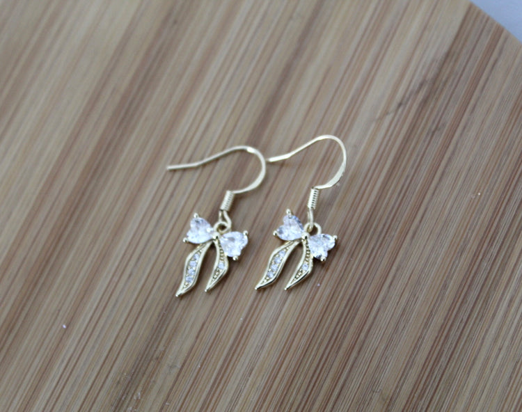 Dainty Bow Dangles