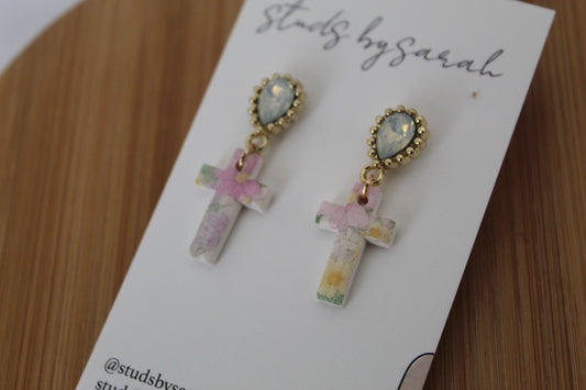 Floral Print Cross