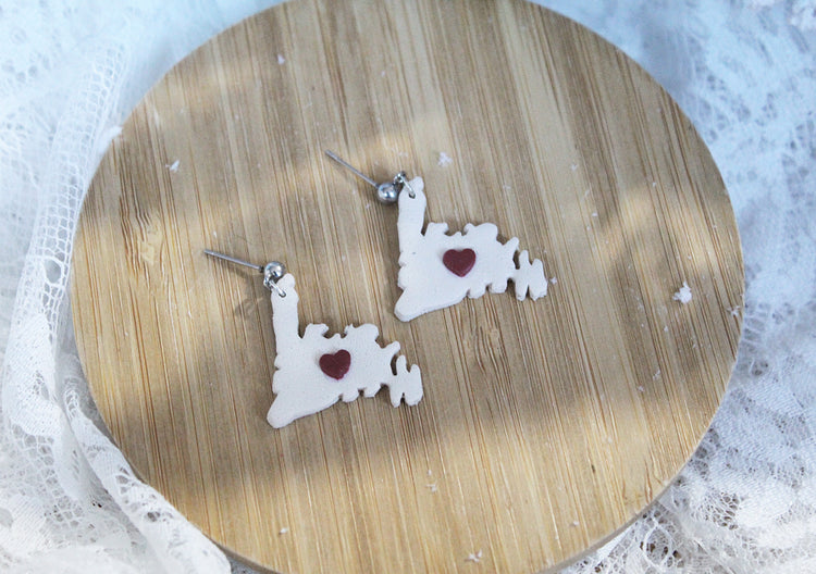 Home is Where the Heart is Newfoundland Inspired Earrings