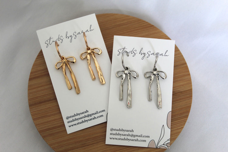 Long Ribbon Bow Dangles