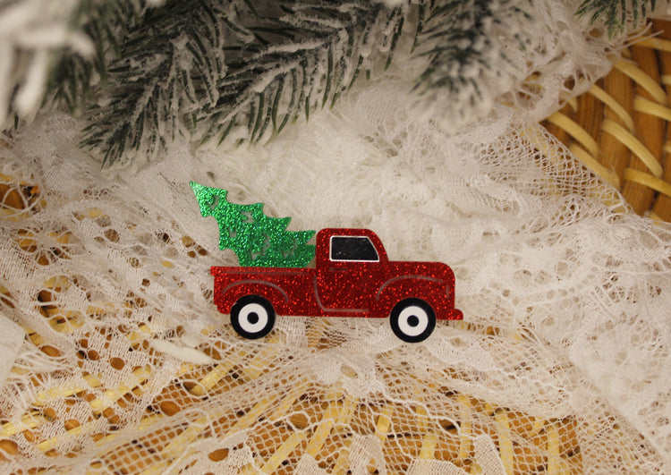 Red Truck Brooch