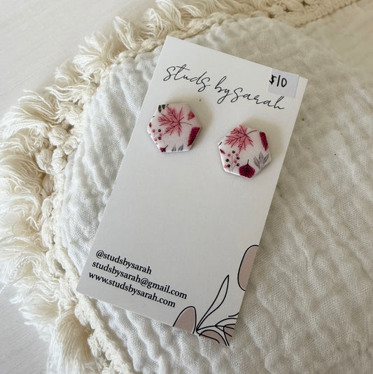 Fall Print Studs