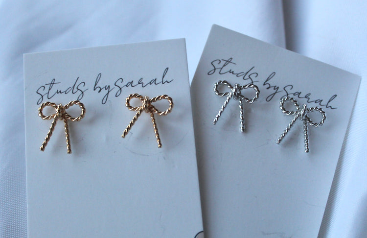 Knotted Bow Studs
