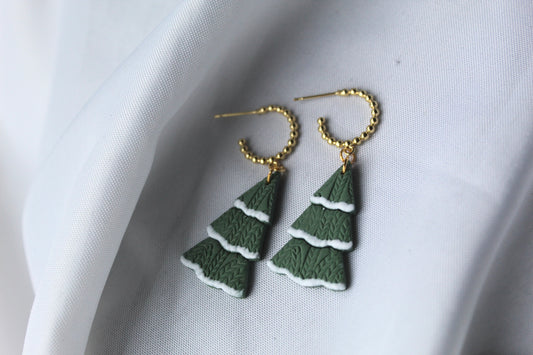 Beaded Flocked Trees