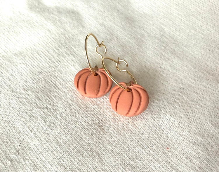 Mini Pumpkin (stud or hoop)