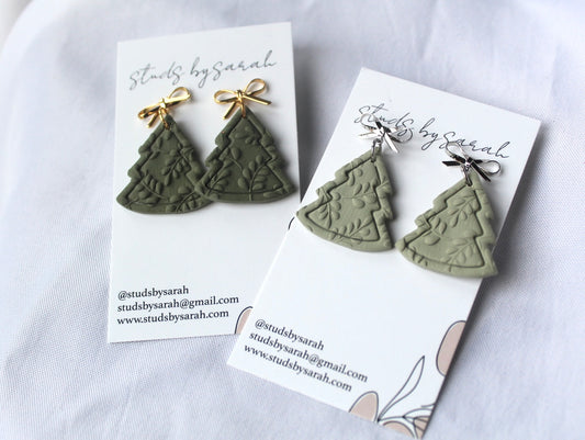 Fern Textured Christmas Trees