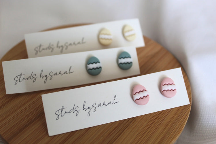 Clay Mini Egg Studs
