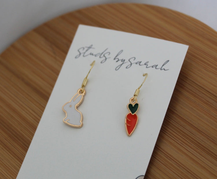 Carrot & Bunny Dangles