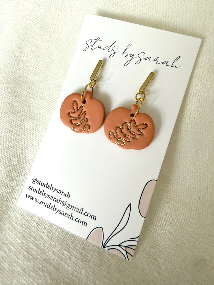 Fern Embossed Pumpkin