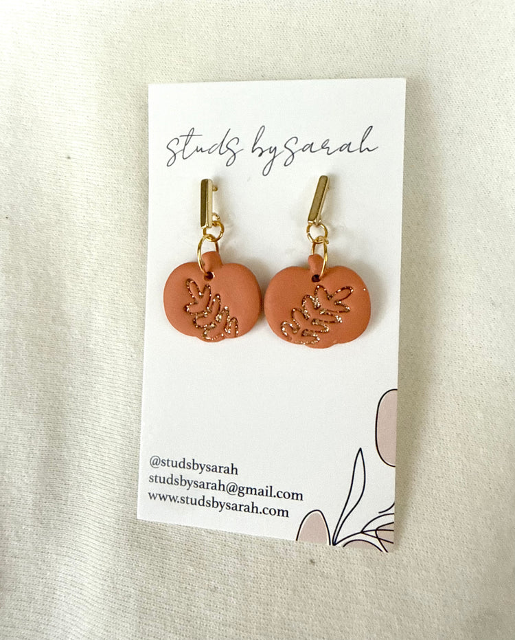 Fern Embossed Pumpkin