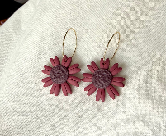 Fall Flower Hoops