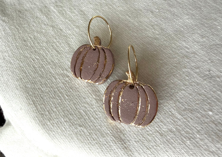Foil Pumpkin Hoops