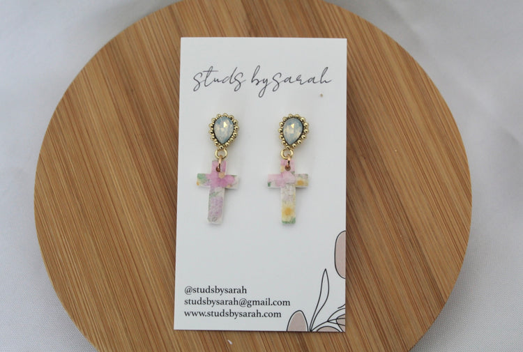 Floral Print Cross