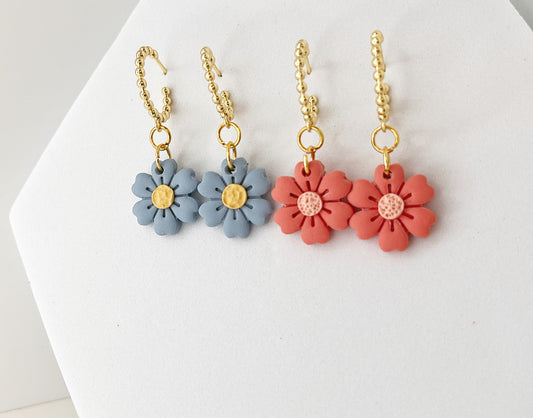 Beaded Flower Drops