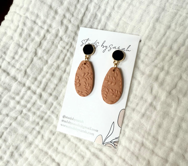 Fall Embossed Dangles