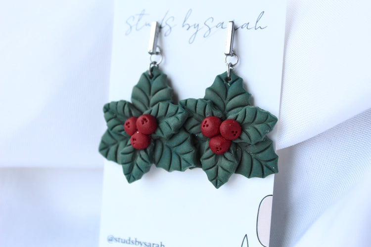 Layered Holly Dangles