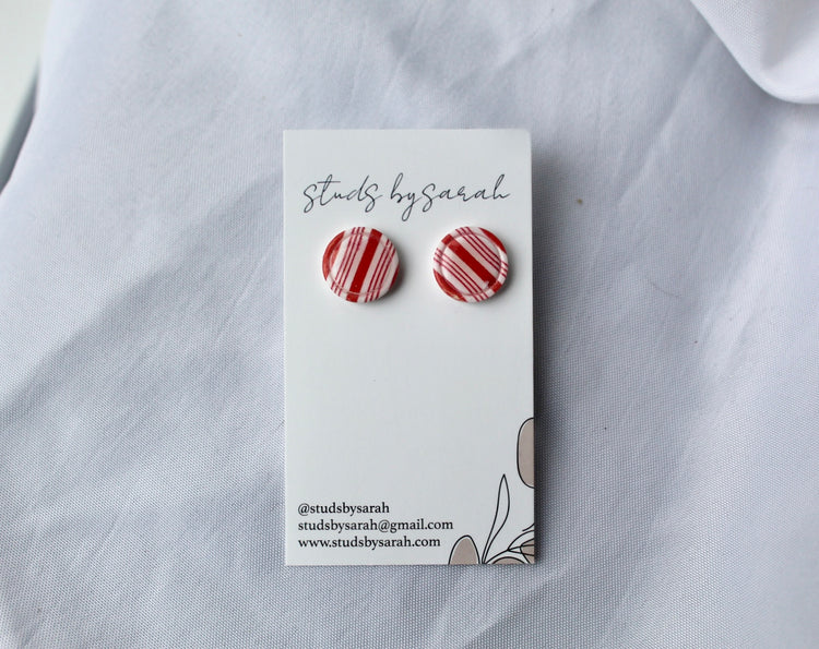 Candy Cane Lane Studs