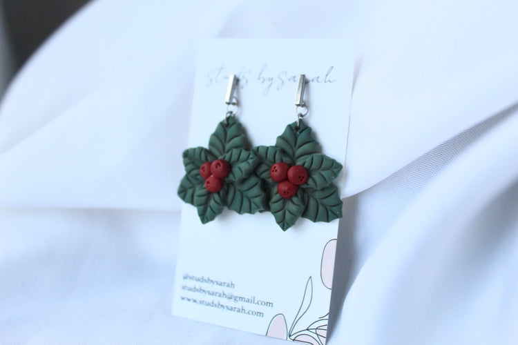 Layered Holly Dangles