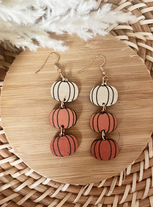 Pumpkin Wooden Dangles