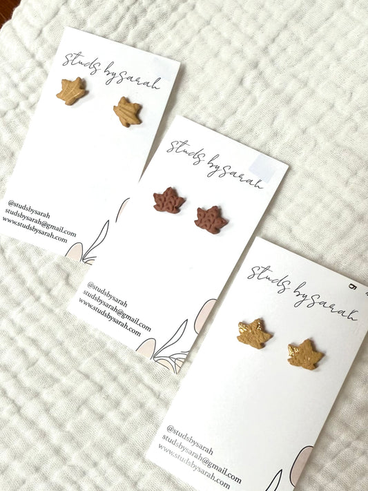 Mini Leaves Studs
