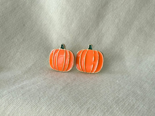 Metal Pumpkin Studs