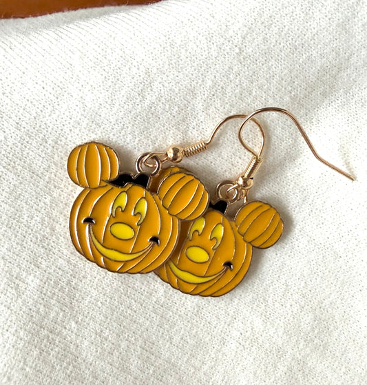 Mouse Pumpkin Dangles