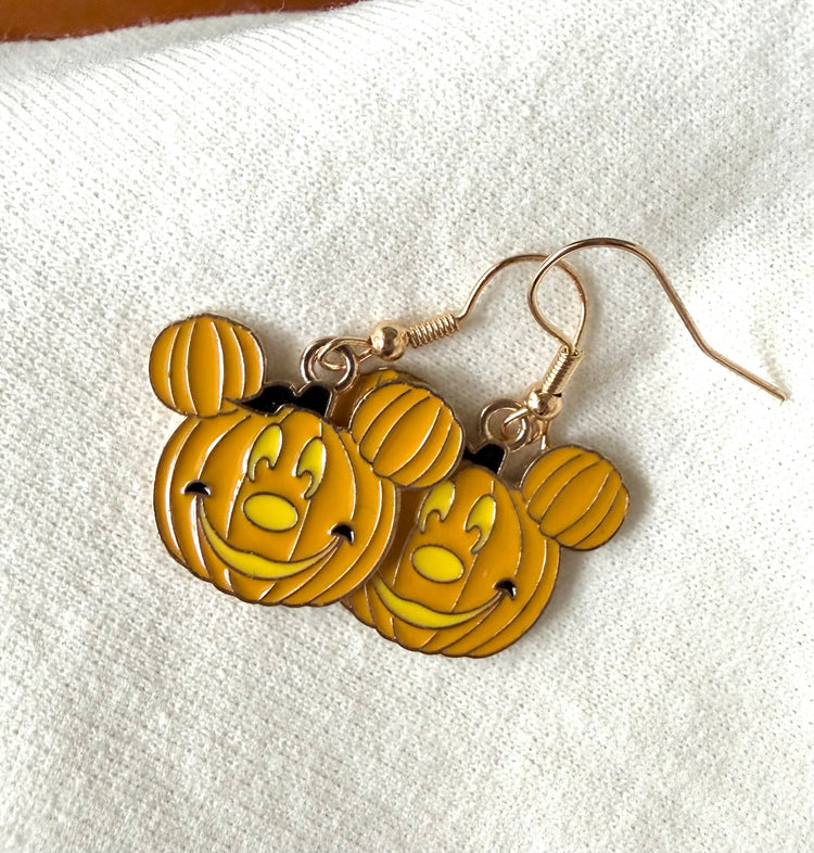 Mouse Pumpkin Dangles