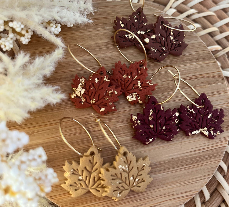 Fall Leaves Hoops