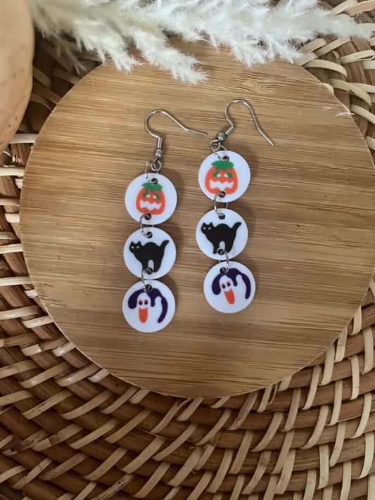 Halloween Cookie Acrylic Dangles