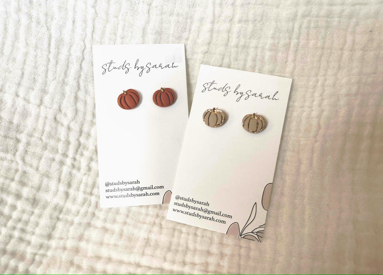 Mini Pumpkin Studs