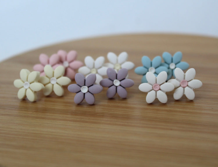 Clay Mini Flower Studs