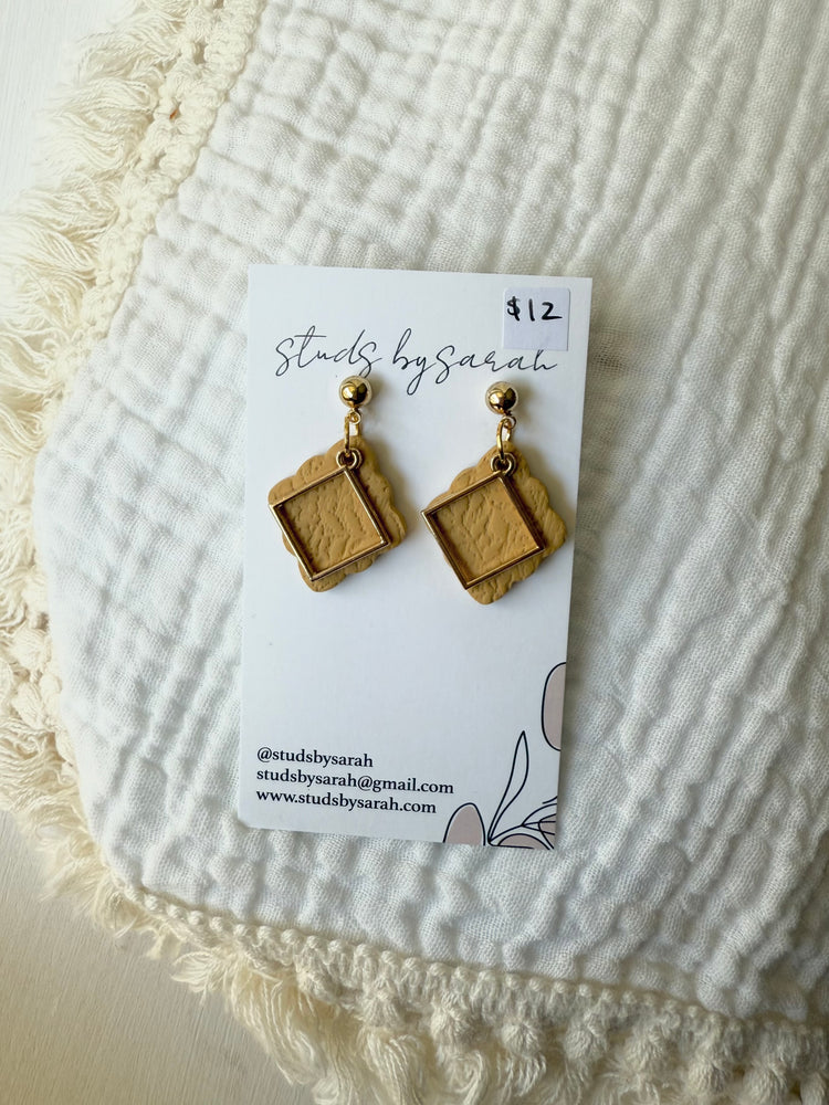 Mustard Texture Dangles