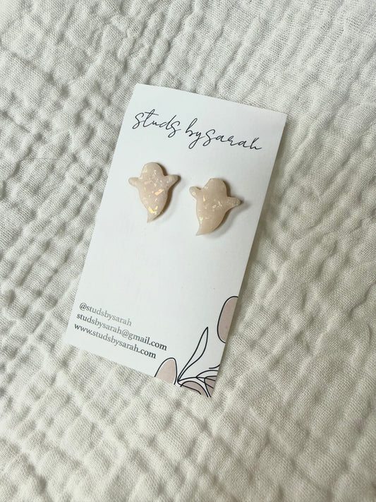 Opalescent Ghost Studs