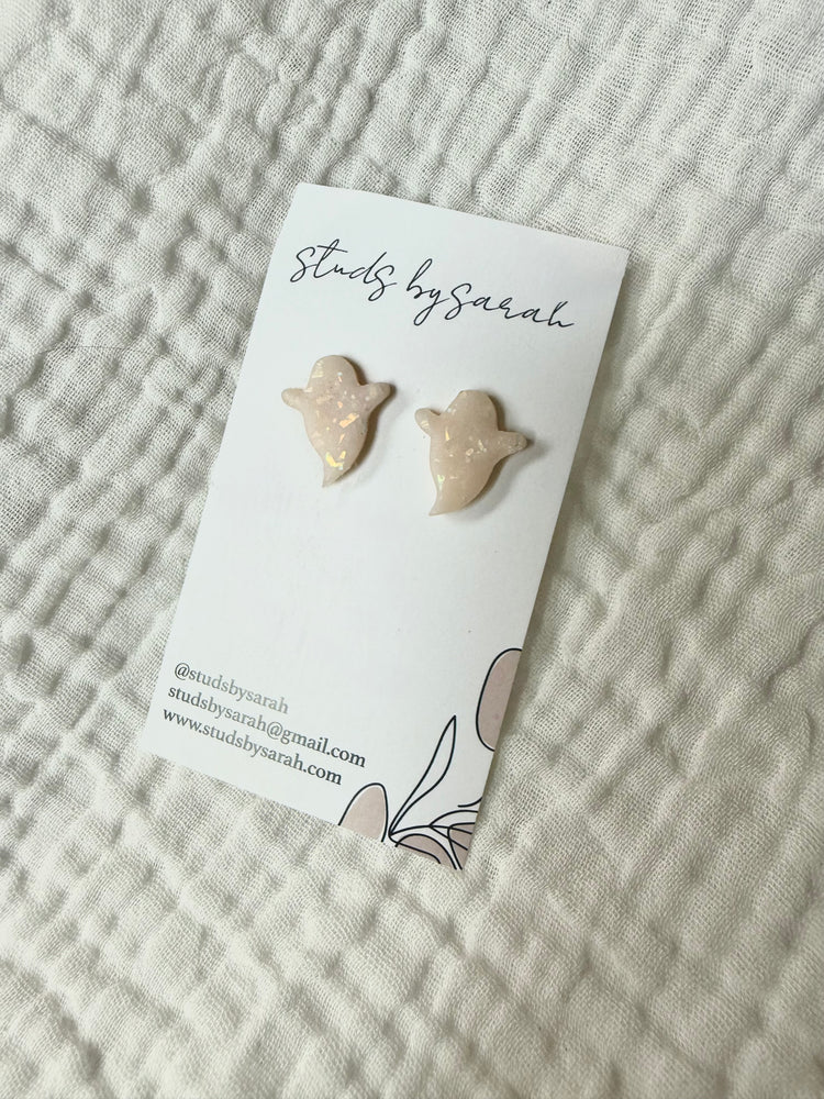 Opalescent Ghost Studs